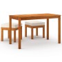 Set de comedor para jardín 3 piezas con cojines madera acacia de vidaXL, Conjuntos de jardín - Ref: Foro24-319721, Precio: 16...