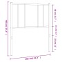 Cabecero de metal negro 100 cm de vidaXL, Cabeceros y pies de cama - Ref: Foro24-352509, Precio: 21,11 €, Descuento: %