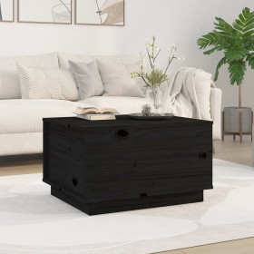 Mesa de centro de madera maciza de pino negro 60x50x35 cm en Mesas de centro | Comprar online en Foru.es