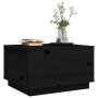 Mesa de centro de madera maciza de pino negro 60x50x35 cm en Mesas de centro | Comprar online en Foru.es