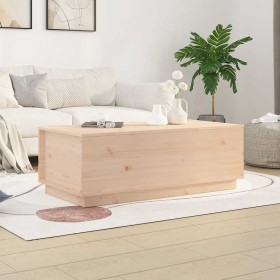 Mesa de centro de madera maciza de pino 100x50x35 cm en Mesas de centro | Comprar online en Foru.es