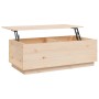 Mesa de centro de madera maciza de pino 100x50x35 cm en Mesas de centro | Comprar online en Foru.es