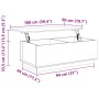Mesa de centro de madera maciza de pino blanco 100x50x35 cm en Mesas de centro | Comprar online en Foru.es
