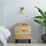 Mesita de noche de madera maciza de mango 40x33x46 cm de vidaXL, Mesitas de noche - Ref: Foro24-345208, Precio: 66,70 €, Desc...