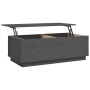 Mesa de centro de madera maciza de pino gris 100x50x35 cm en Mesas de centro | Comprar online en Foru.es