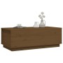 Mesa de centro madera maciza de pino marrón miel 100x50x35 cm en Mesas de centro | Comprar online en Foru.es