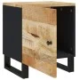 Mesita de noche de madera maciza de mango 40x33x46 cm de vidaXL, Mesitas de noche - Ref: Foro24-345208, Precio: 66,70 €, Desc...