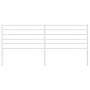 Cabecero de metal blanco 200 cm de vidaXL, Cabeceros y pies de cama - Ref: Foro24-352406, Precio: 32,73 €, Descuento: %