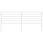 Cabecero de metal blanco 200 cm de vidaXL, Cabeceros y pies de cama - Ref: Foro24-352406, Precio: 32,26 €, Descuento: %