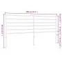 Cabecero de metal blanco 200 cm de vidaXL, Cabeceros y pies de cama - Ref: Foro24-352406, Precio: 32,26 €, Descuento: %
