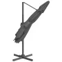 Sombrilla colgante poste de aluminio gris antracita 300x300 cm de vidaXL, Sombrillas - Ref: Foro24-319915, Precio: 191,53 €, ...