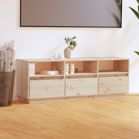 Mueble de TV de madera maciza de pino 140x37x50 cm en Muebles TV | Comprar online en Foru.es