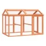 Corral de madera maciza pino marrón 141x94x104 cm de vidaXL, Jaulas y habitáculos para animales pequeños - Ref: Foro24-172302...