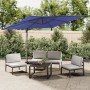 Sombrilla colgante con poste de aluminio azul celeste 400x300cm de vidaXL, Sombrillas - Ref: Foro24-319922, Precio: 210,03 €,...