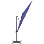 Sombrilla colgante con poste de aluminio azul celeste 400x300cm de vidaXL, Sombrillas - Ref: Foro24-319922, Precio: 210,03 €,...