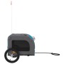 Remolque de bicicleta mascotas hierro tela Oxford azul gris de vidaXL, Cochecitos para mascotas - Ref: Foro24-93834, Precio: ...