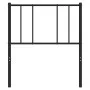 Black metal headboard 90 cm by vidaXL, Headboards and footboards - Ref: Foro24-352508, Price: 22,78 €, Discount: %