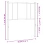 Cabecero de metal negro 90 cm de vidaXL, Cabeceros y pies de cama - Ref: Foro24-352508, Precio: 23,43 €, Descuento: %
