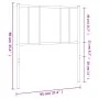 Cabecero de metal negro 90 cm de vidaXL, Cabeceros y pies de cama - Ref: Foro24-352508, Precio: 22,78 €, Descuento: %