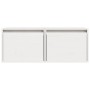 Armarios de pared 2 uds madera maciza pino blanco 45x30x35 cm en Estanterías | Comprar online en Foru.es