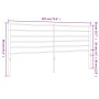 Cabecero de metal blanco 180 cm de vidaXL, Cabeceros y pies de cama - Ref: Foro24-352404, Precio: 34,22 €, Descuento: %