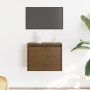 Armario de pared madera maciza de pino marrón miel 45x30x35 cm en Estanterías | Comprar online en Foru.es