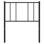 Black metal headboard 75 cm by vidaXL, Headboards and footboards - Ref: Foro24-352506, Price: 15,48 €, Discount: %