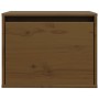 Armario de pared madera maciza de pino marrón miel 45x30x35 cm en Estanterías | Comprar online en Foru.es