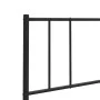 Black metal headboard 75 cm by vidaXL, Headboards and footboards - Ref: Foro24-352506, Price: 15,48 €, Discount: %