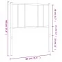 Cabecero de metal negro 75 cm de vidaXL, Cabeceros y pies de cama - Ref: Foro24-352506, Precio: 15,48 €, Descuento: %