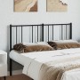 Cabecero de metal negro 120 cm de vidaXL, Cabeceros y pies de cama - Ref: Foro24-352511, Precio: 28,01 €, Descuento: %