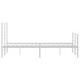 Estructura cama metal cabecero y estribo blanco 140x190 cm de vidaXL, Camas y somieres - Ref: Foro24-352386, Precio: 89,81 €,...