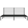 Estructura de cama con cabecero metal negro 200x200 cm de vidaXL, Camas y somieres - Ref: Foro24-352326, Precio: 121,73 €, De...