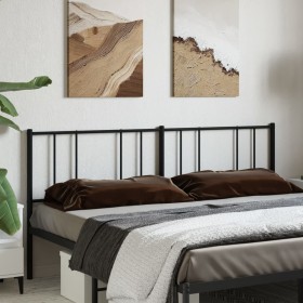 Cabecero de metal negro 193 cm de vidaXL, Cabeceros y pies de cama - Ref: Foro24-352517, Precio: 33,14 €, Descuento: %