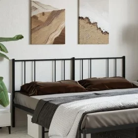 Kopfteil aus schwarzem Metall, 193 cm von vidaXL, Kopf- und Fußteile - Ref: Foro24-352517, Preis: 32,57 €, Rabatt: %