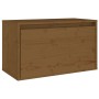 Armario de pared madera maciza de pino marrón miel 60x30x35 cm en Estanterías | Comprar online en Foru.es