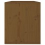 Armario de pared madera maciza de pino marrón miel 60x30x35 cm en Estanterías | Comprar online en Foru.es