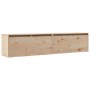 Armario de pared 2 uds madera maciza de pino 80x30x35 cm en Estanterías | Comprar online en Foru.es
