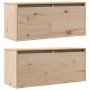 Armario de pared 2 uds madera maciza de pino 80x30x35 cm en Estanterías | Comprar online en Foru.es