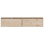 Armario de pared 2 uds madera maciza de pino 80x30x35 cm en Estanterías | Comprar online en Foru.es