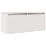 Armario de pared de madera maciza de pino blanco 80x30x35 cm en Estanterías | Comprar online en Foru.es