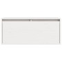 Armario de pared de madera maciza de pino blanco 80x30x35 cm en Estanterías | Comprar online en Foru.es