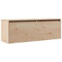 Armario de pared de madera maciza de pino 100x30x35 cm en Estanterías | Comprar online en Foru.es