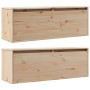 Armario de pared 2 uds madera maciza de pino 100x30x35cm en Estanterías | Comprar online en Foru.es