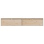 Armario de pared 2 uds madera maciza de pino 100x30x35cm en Estanterías | Comprar online en Foru.es