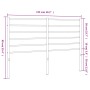 Cabecero de metal negro 120 cm de vidaXL, Cabeceros y pies de cama - Ref: Foro24-352350, Precio: 28,52 €, Descuento: %