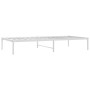Estructura de cama de metal blanca 90x190 cm de vidaXL, Camas y somieres - Ref: Foro24-350905, Precio: 77,85 €, Descuento: %