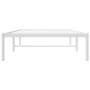 Estructura de cama de metal blanca 90x190 cm de vidaXL, Camas y somieres - Ref: Foro24-350905, Precio: 77,85 €, Descuento: %