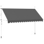 Toldo retráctil de operación manual antracita 400 cm en Toldos | Comprar online en Foru.es