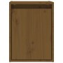 Armario de pared 2 uds madera de pino marrón miel 30x30x40 cm en Estanterías | Comprar online en Foru.es